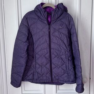 Women’s Paradox Purple Packable Lightweight Down Puffer Jacket Size XL